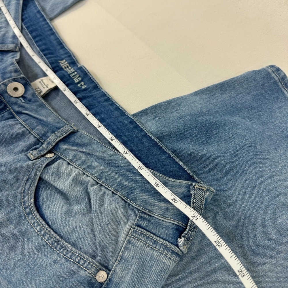 American Rag Medium Wash Distressed High Waist Jeans 22W - Picture 9 of 13